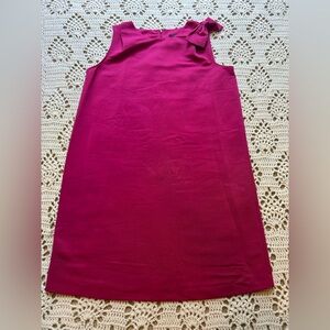 Women’s Hot Pink Ann Taylor Factory Dress Size 12 Bow Sleeveless